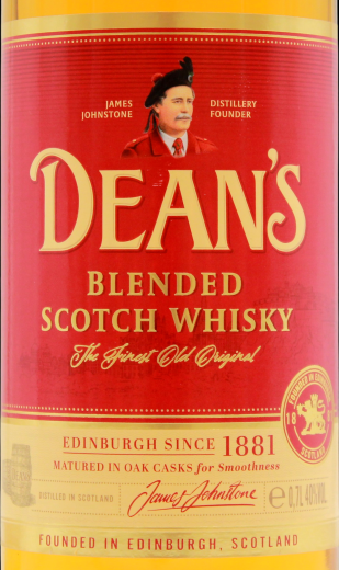 Dean's Blended Scotch Whisky 40% vol., 6 x 0.7 l Flasche