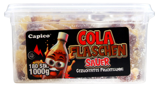 Capico Cola Flaschen sauer, 3 x 1 kg Dose