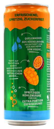 Volvic Touch Spritz Mango Passionsfrucht Zero, 12 x 0.33 l Dose EINWEG
