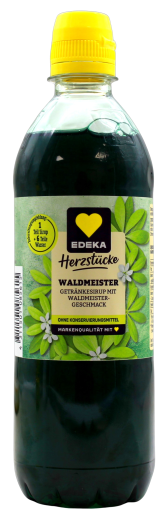 Herzstücke Waldmeister Getränkesirup, 6 x 0.5 l Flasche