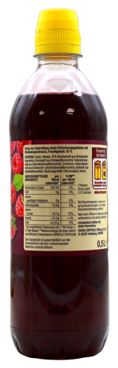 Herzstücke Himbeere Getränkesirup, 6 x 0.5 l Flasche