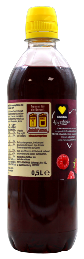 Herzstücke Himbeere Getränkesirup, 6 x 0.5 l Flasche