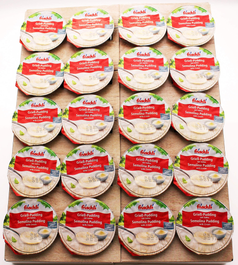 frischli Grieß-Pudding mit Sahne, 20 x 85g Becher