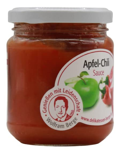 Wolfram Berge Apfel-Chii Sauce, 3 x 200ml Glas
