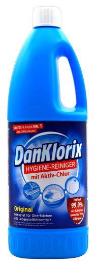 Danklorix Hygiene-Reiniger mit Aktiv Chlor, 4 x 1.5 l Flasche