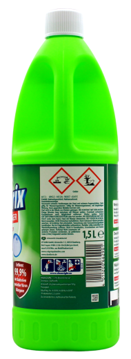 Danklorix Hygiene-Reiniger mit Aktiv Chlor grüne Frische, 4 x 1.5 l Flasche