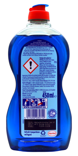Pril Kraftgel Ultra Plus Handgeschirrspülmittel, 4 x 450ml Flasche