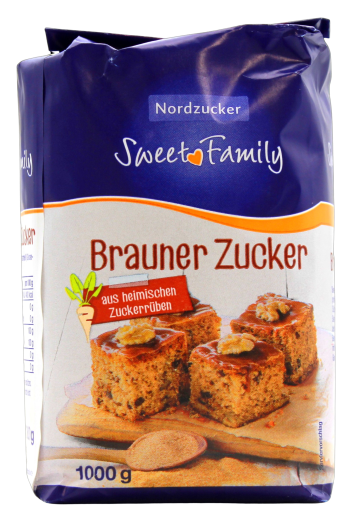Nordzucker Sweet Family Brauner Zucker, 5 x 1 kg Packung