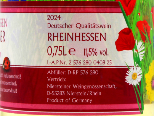 Niersteiner Farbenspiel Rheinhessen Silvaner Weißwein trocken 11.5% vol., 6 x 0.75 l Flasche