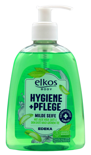 elkos Body Hygiene & Pflege milde Seife, 8 x 300ml Flasche