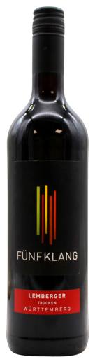 Fünfklang Lemberger Württemberg Rotwein trocken 12,5% vol., 6 x 0.75 l Flasche