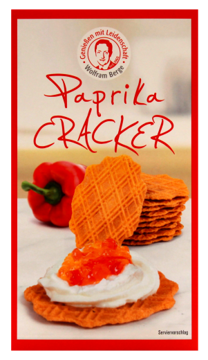 Wolfram Berge Paprika Cracker, 12 x 75g Packung
