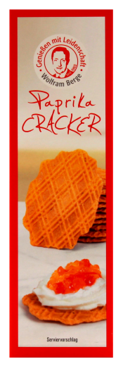 Wolfram Berge Paprika Cracker, 6 x 75g Packung