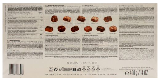 Piasten Pralinenmischung, 4 x 400g Schachtel