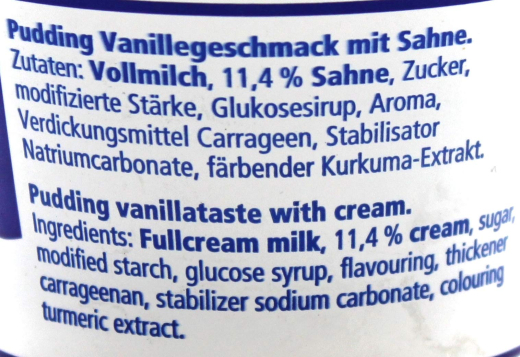 frischli Vanilla-Pudding mit Sahne, 20 x 85g Becher