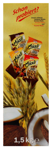 Brüggen Schoko-Knusper Müsli ohne Rosinen, 1 x 1.5 kg Packung