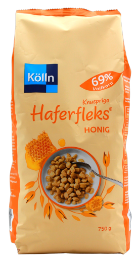 Kölln knusprige Haferfleks Honig, 2 x 750g Beutel