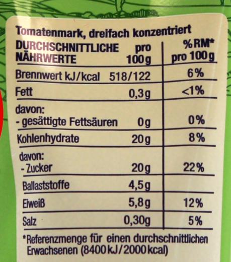 Herzstücke Tomatenmark 3-fach konzentriert, 6 x 200g Tube