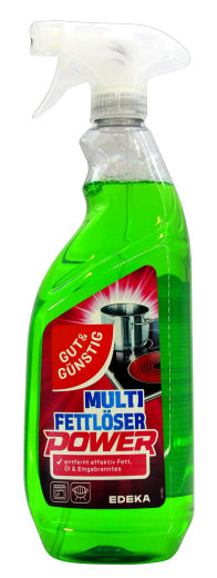 Gut & Günstig Multifettlöser Powerreinigiger, 5 x 1 l Sprüflasche