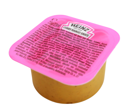 Heinz Curry Mango Sauce, 100 x 25g Schale