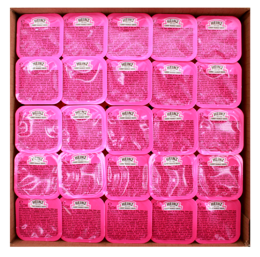 Heinz Curry Mango Sauce, 100 x 25g Schale