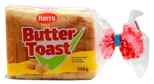 Harry Butter Toast, 5 x 250g Packung