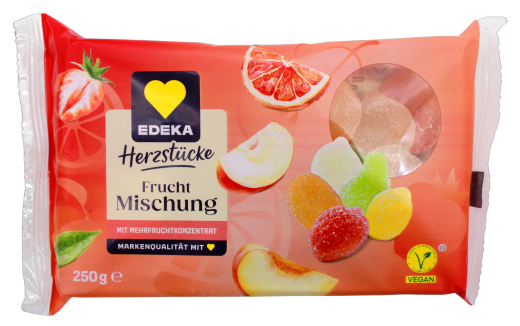 Herzstücke Gelee-Fruchtmischung, 5 x 250g Schale