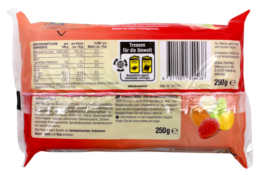 Herzstücke Gelee-Fruchtmischung, 5 x 250g Schale