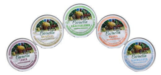 Carnella Fleisch-Aufstriche Mix Sortiment, 1 x 1.44 kg Karton (60 x 24g Portionsschälchen)