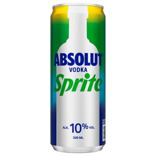 Absolut Vodka Sprite 10% vol., 12 x 0.33 l Dose EINWEG