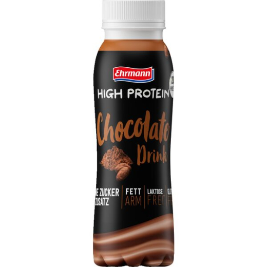 Ehrmann High Protein Chocolate Drink, 12 x 0.25 l Flasche EINWEG