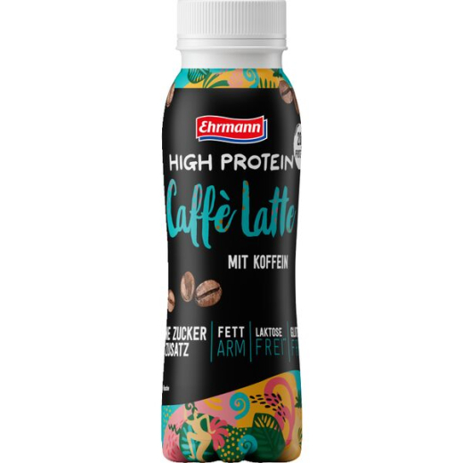 Ehrmann High Protein Drink Caffé Latte mit Koffein, 12 x 0.25 l Flasche EINWEG