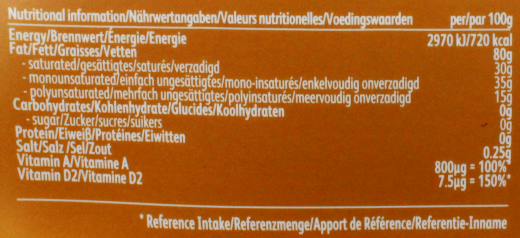 Bebo Daily Gold Margarine mit Butter 80% Fett, 1 x 2 kg Becher