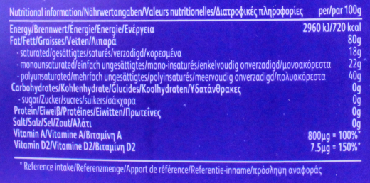 Bebo pflanzliche Margarine 80% Fett, 1 x 2 kg Becher