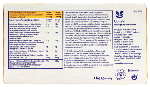 Becel Original Classic Margarine 59% Fett, 100 x 10g Portionsschale