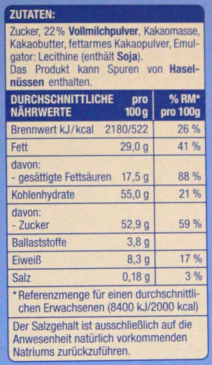 Gut & Günstig Raspelschokolade Vollmilch, 5 x 100g Packung