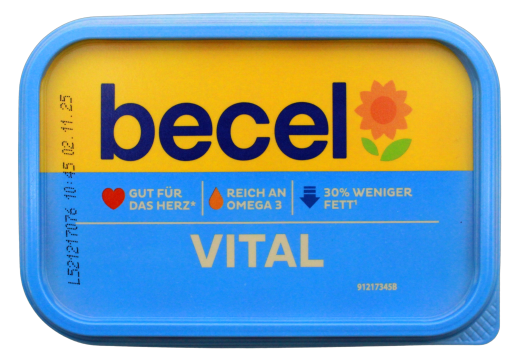 becel Vital reich an Omega 3 Margarine, 8 x 225g Becher
