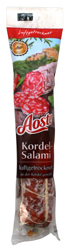 Aoste Kordelsalami luftgetrocknet, 4 x 250g Salami