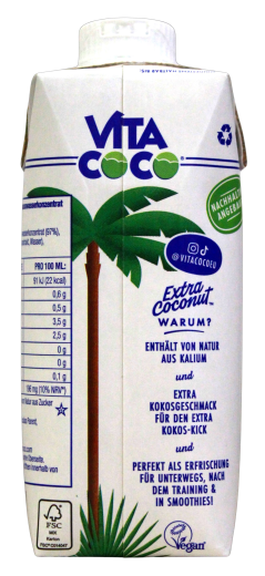 Vita Coco Extra Kokosnusswasser, 12 x 0.33 l Getränkekarton