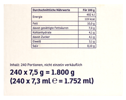 Lavazza Kaffeesahne Portionsmilch, 240 x 7.3ml Portionspackung