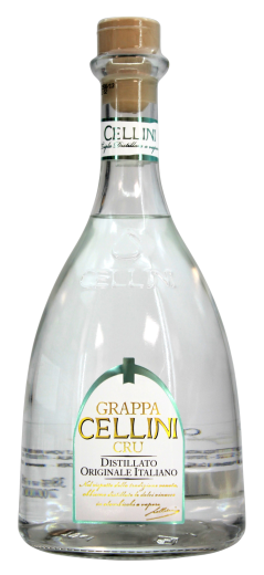 Grappa Cellini Cru 38% vol., 6 x 0.7 l Flasche