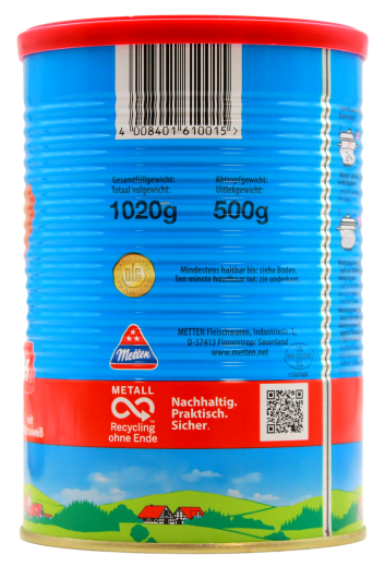 Metten Dicke Sauerländer Bockwurst, 6 x 500g Dose