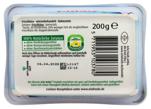 Arla Buko Frischkäse Balance, 5 x 200g Becher
