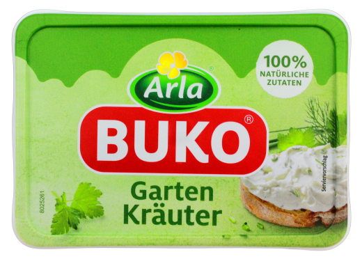 Arla Buko Garten Kräuter Frischkäse, 5 x 200g Becher