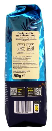 Herzstücke Barista Brazil Decaf Kaffee entkoffeiniert ganze Bohnen, 4 x 850g Beutel