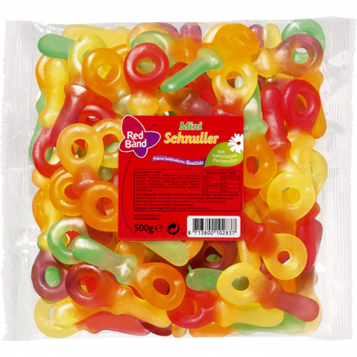 Red Band Fruchtgummi Mini Schnuller 12 x 500g Tüten