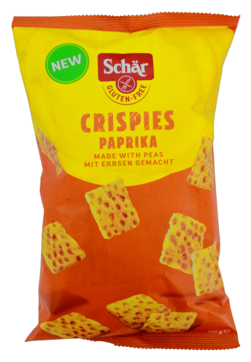 Schär Crispies Paprika Cracker Gluten-Free, 4 x 100g Beutel