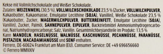 Ferrero Kinder Duo Schokokeks, 12 x 150g Packung