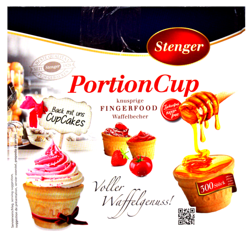 Stenger Portions Cup Waffelbecher, 300 x 1.7g Waffelbecher