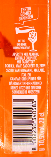 Aperol Spritz 10.5% vol, 24 x 0.2 l Glasflasche